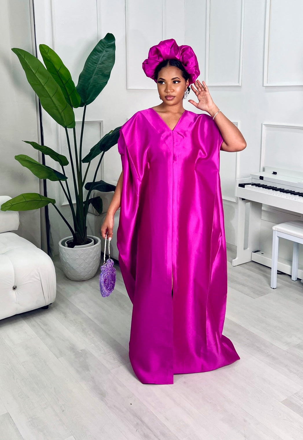 ULONNA KAFTAN Tall Length (62”) / Pink
