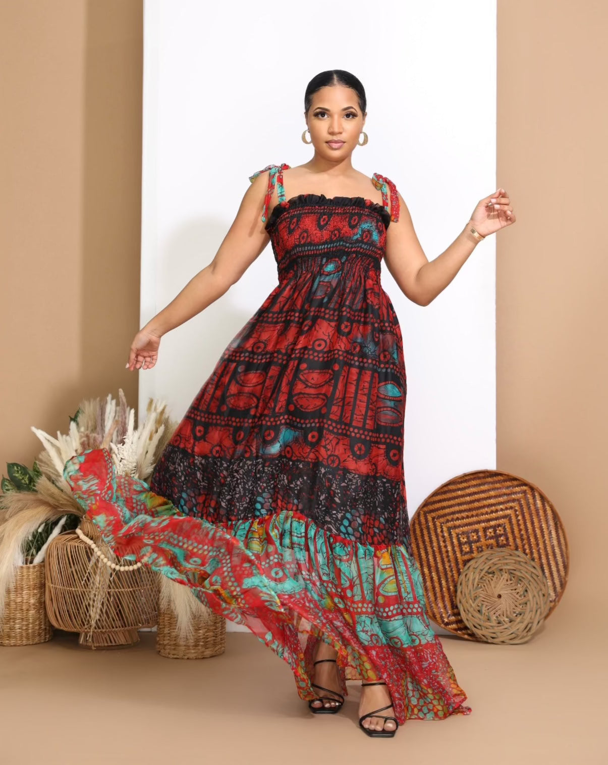 dress lilo LILO DRESS Small / Pink Multicolor